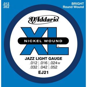 Daddario Ej21 Nickel Wound Jazz Light