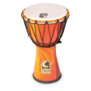 Toca Percussion Freestyle Rope Tuned African Sunset Red SFDJ-9AF