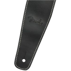Fender Broken-In Leather Strap Black 2.5