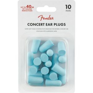Fender Concert Ear Plugs (10 Pair) Daphne-Blue