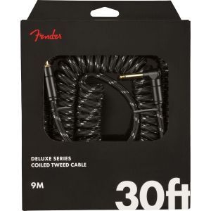 Fender Deluxe Series Coil Cable Tweed 30 Black Tweed