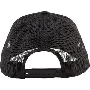 Fender Silver Logo Snapback Hat Black