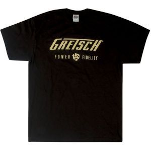 Gretsch Power & Fidelity Logo T-Shirt Black XXL