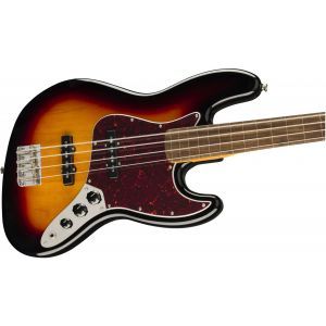 Squier Classic Vibe 60s Jazz Bass Fretless Laurel Fingerboard 3-Color Sunburst