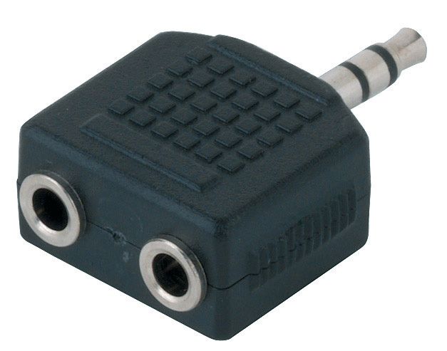 Adaptor 2x Jack 3.5mm Stereo la Jack 3.5mm Stereo Alpha Audio