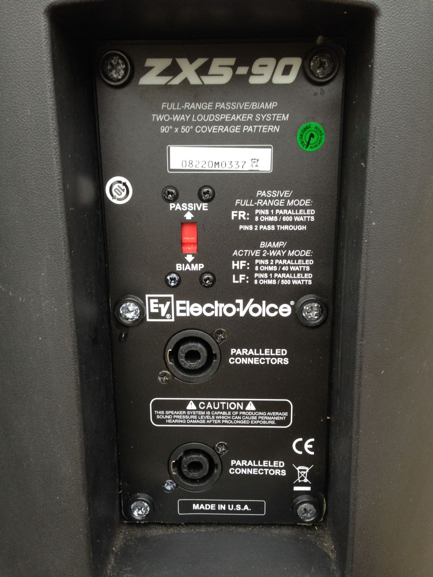 Boxa Pasiva Electro-Voice ZX5-90 Black | Sound Studio