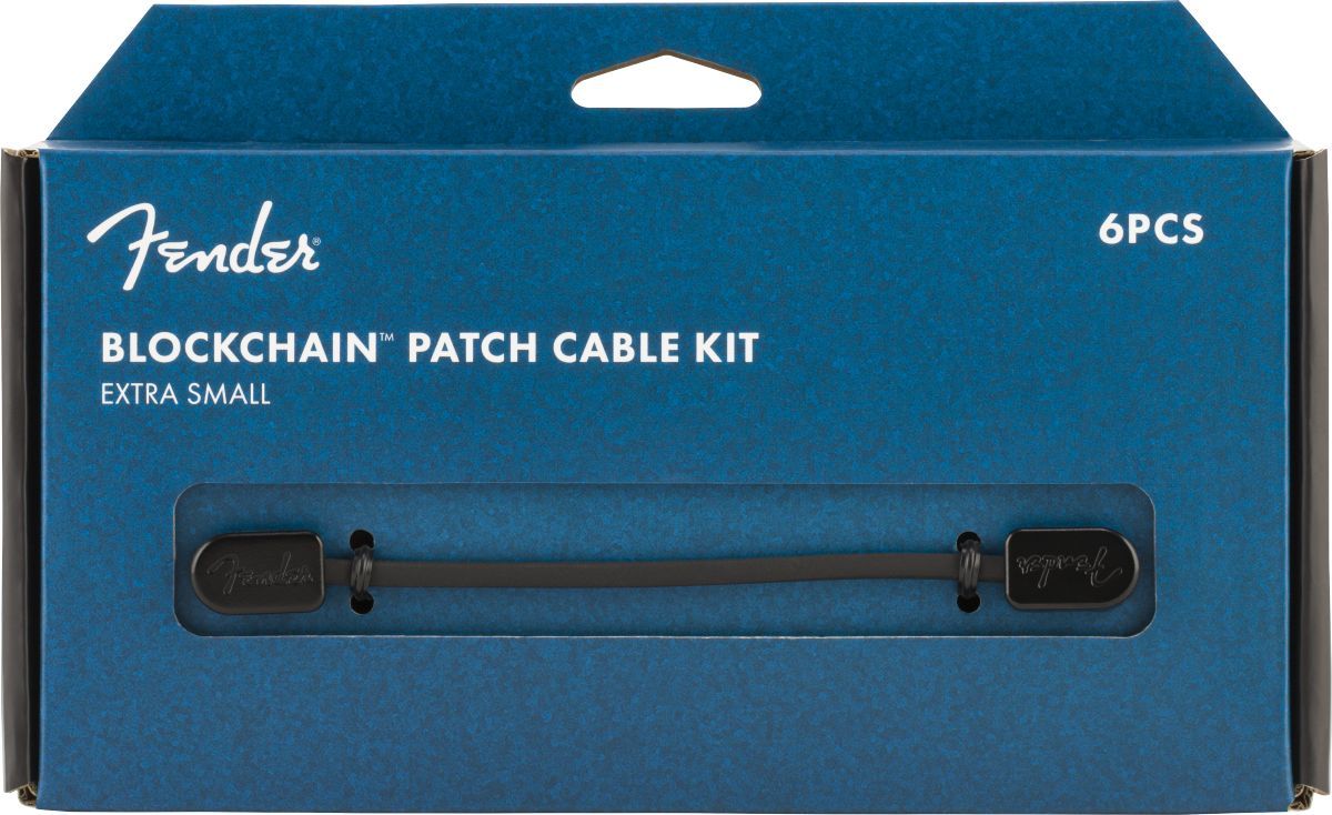 Fender Blockchain Patch Cable Kit XS Black