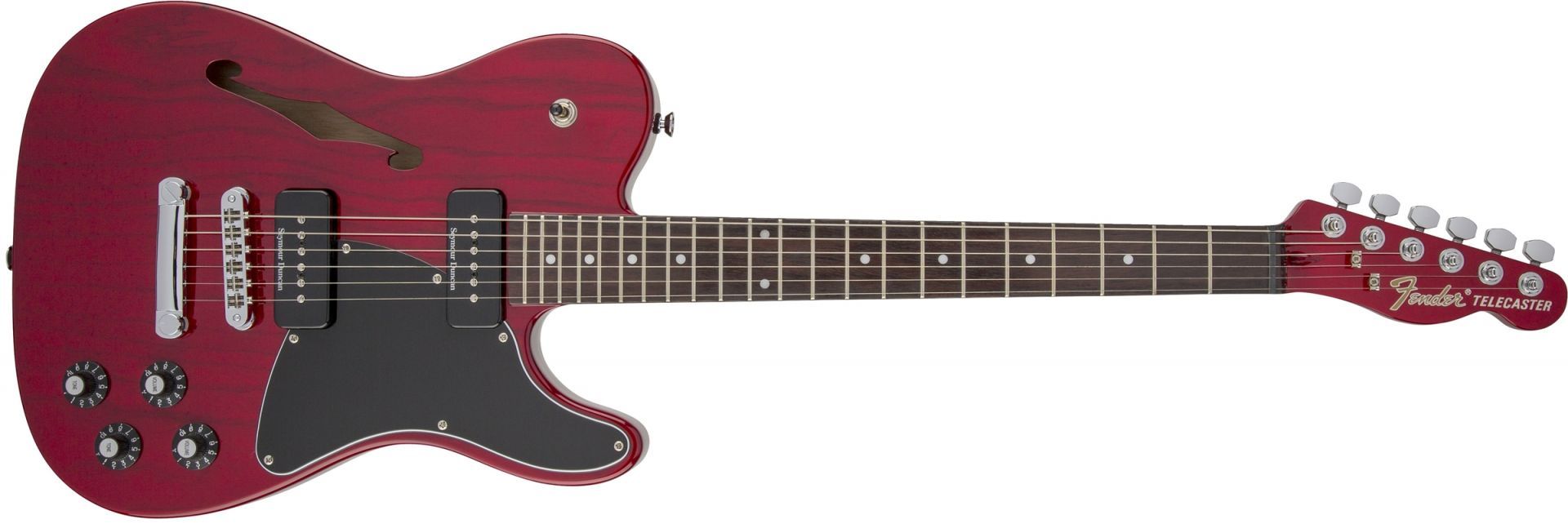 Fender Jim Adkins JA 90 Telecaster Crimson Red Transparent
