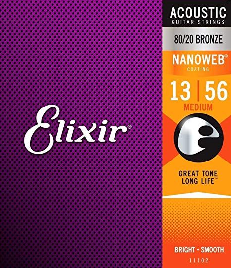Elixir Nanoweb Acoustic Medium 013 056