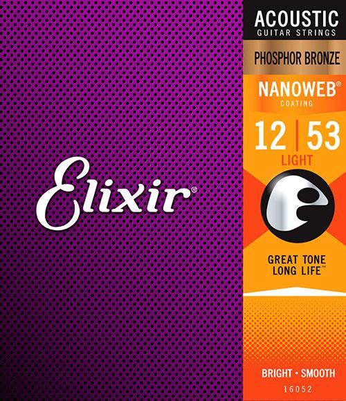 Elixir Nanoweb Phosphor Bronze Light 012 053