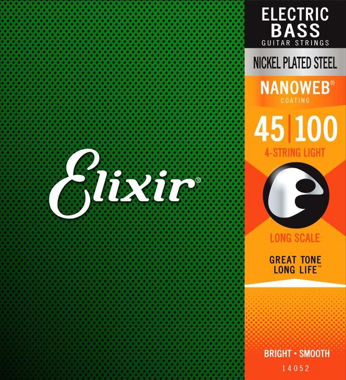 Elixir Nanoweb Long Scale 045 100 Seria 14052