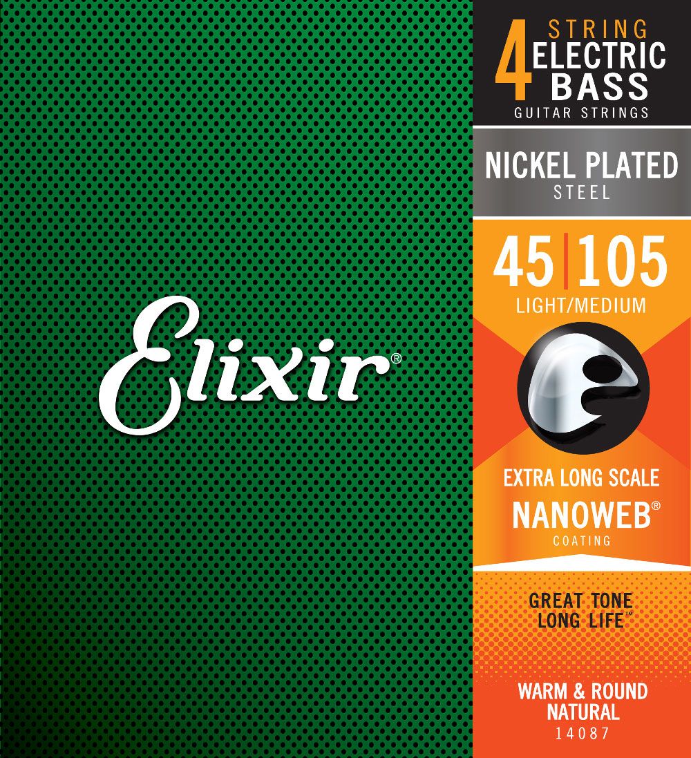 Elixir Nanoweb Medium XLong Scale 045 105 seria 14087