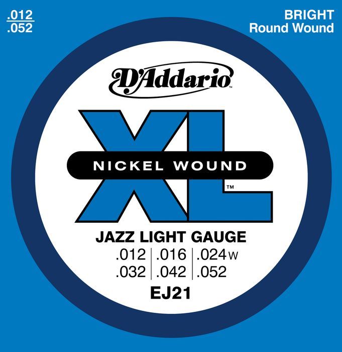 Daddario Ej21 Nickel Wound Jazz Light