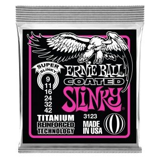 Ernie Ball Coated Titanium RPS Super Slinky 009 042