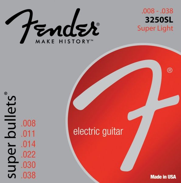 Fender Super Bullets 3250SL Nickel Plated Steel Bullet End 8-38