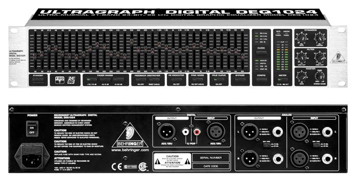 配信機器・PA機器・レコーディング機器 Behringer ULTRAGRAPH DIGITAL DEQ1024 Egalizator Behringer DEQ1024 Sound Studio | Sound Studio