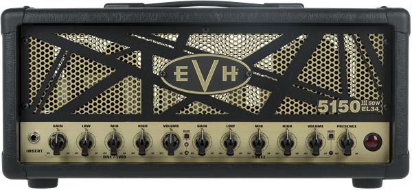 EVH 5150III 50W EL34 Head Black and Gold Motif