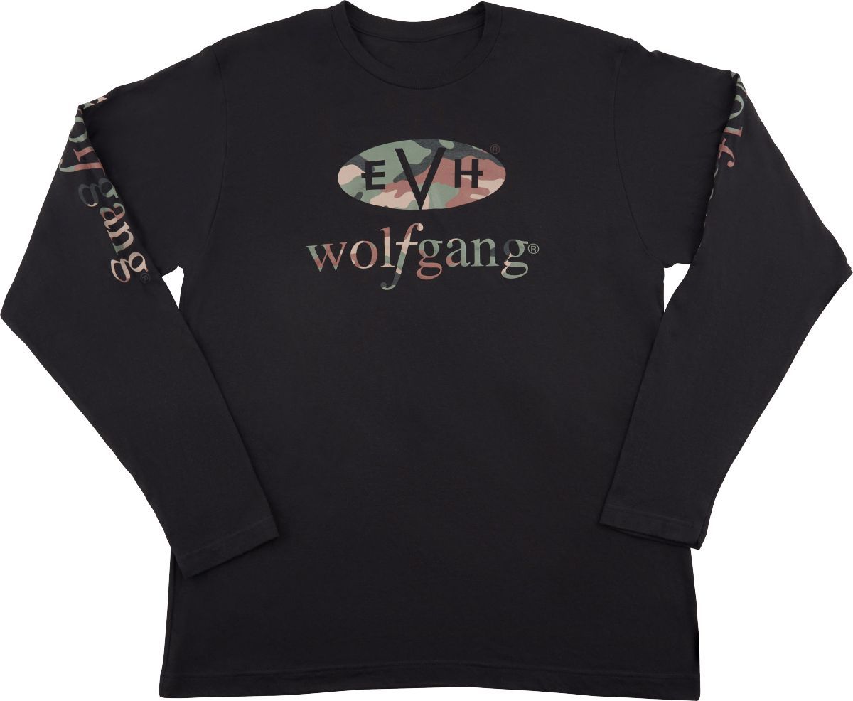 EVH Wolfgang Camo Long Sleeve T-Shirt Black S