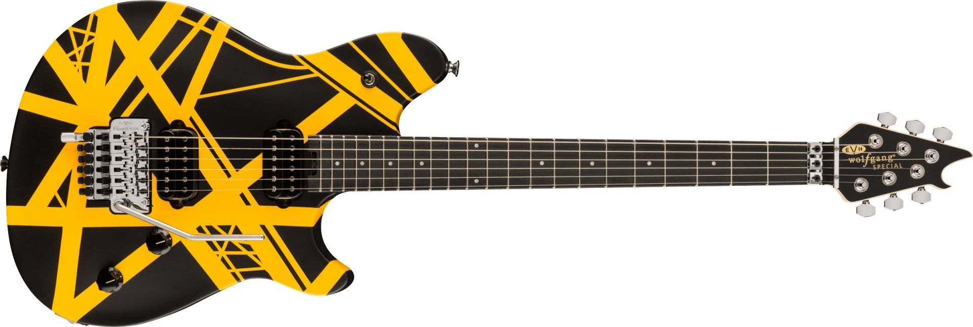 EVH Wolfgang Special Striped Black and Yellow