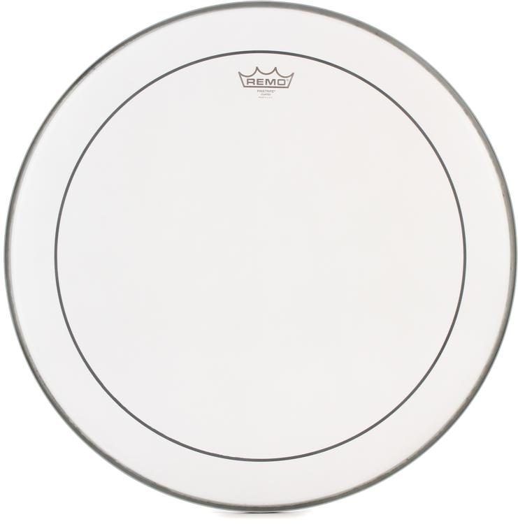 Remo Pinstripe White Coated Bass Drum 22