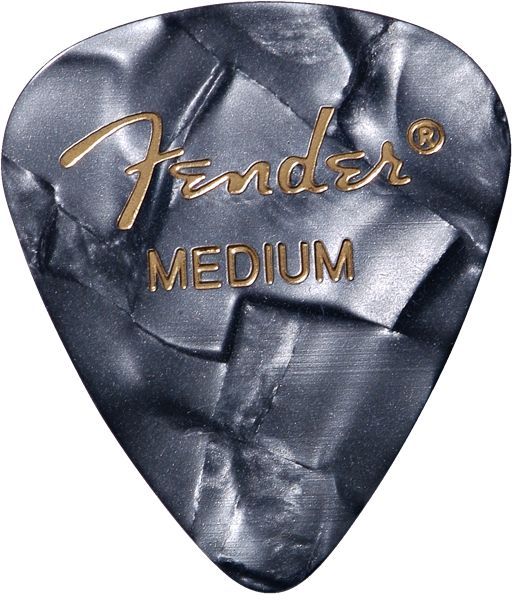 Fender Premium Celluloid Picks 351 Shape - 1 Gross (144 Pack) Black Moto