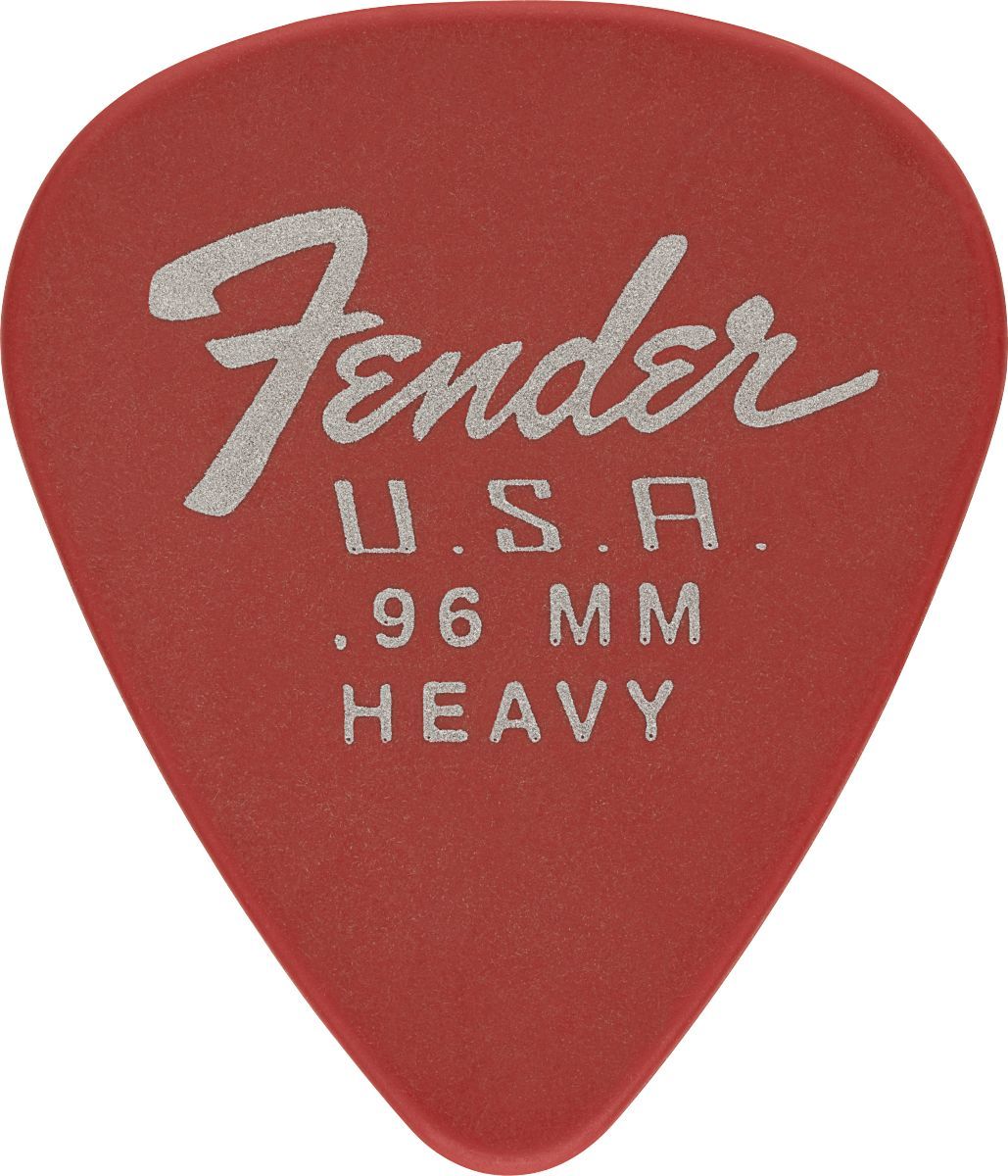 Fender Dura-Tone Delrin Picks 351 Shape - 12 Pack Fiesta Red