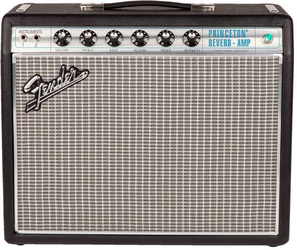 Princeton Reverb Blue Combo Chitara Electrica Fender 68 Princeton Silver and Blue