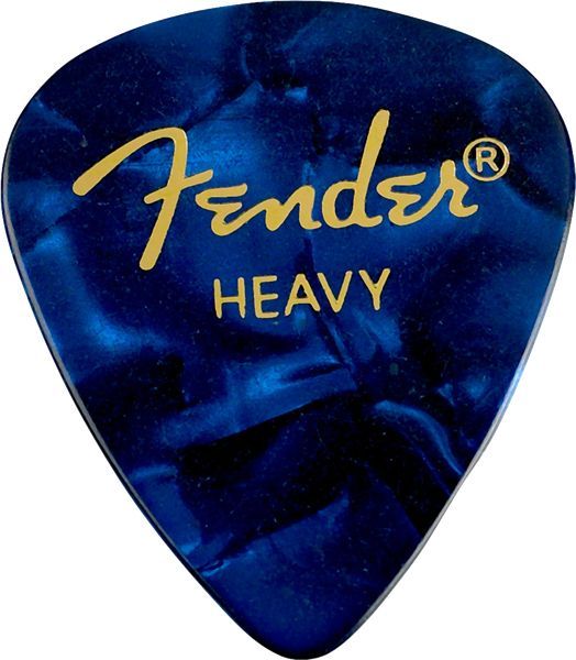 Fender Premium Celluloid Picks 351 Shape -12 Pack Blue Moto