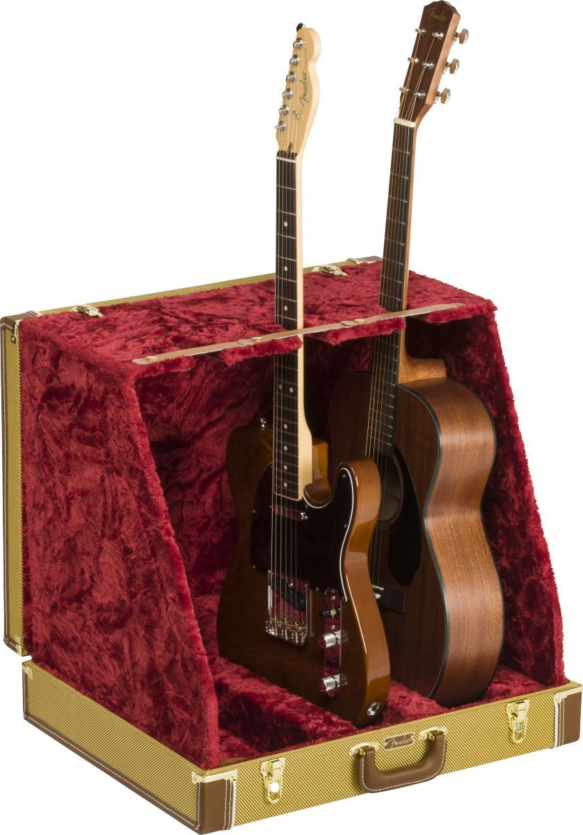 Fender Classic Series Case Stand Tweed 3 Guitar