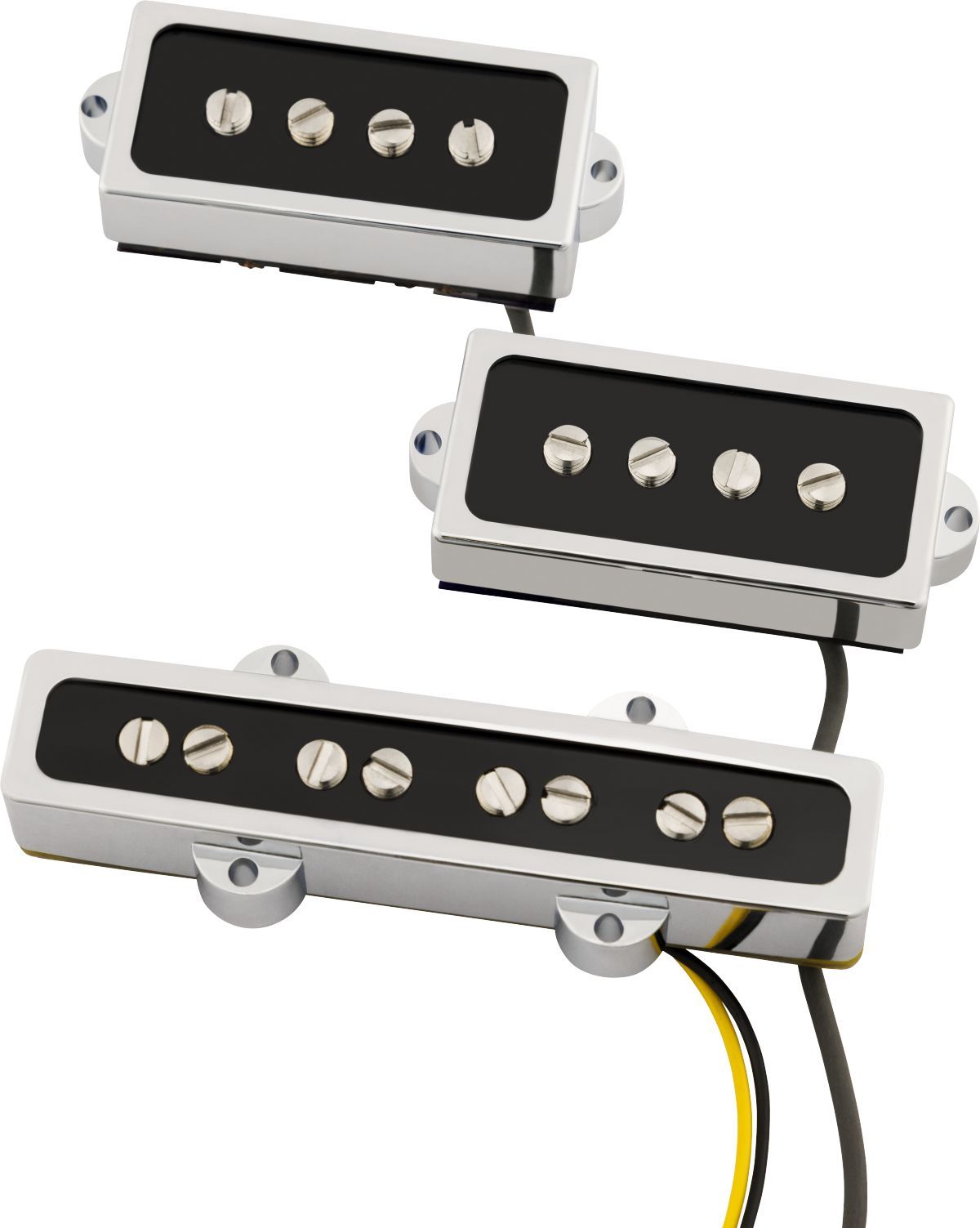 Fender Cobalt Chrome P-J Bass Pickup Set Chrome