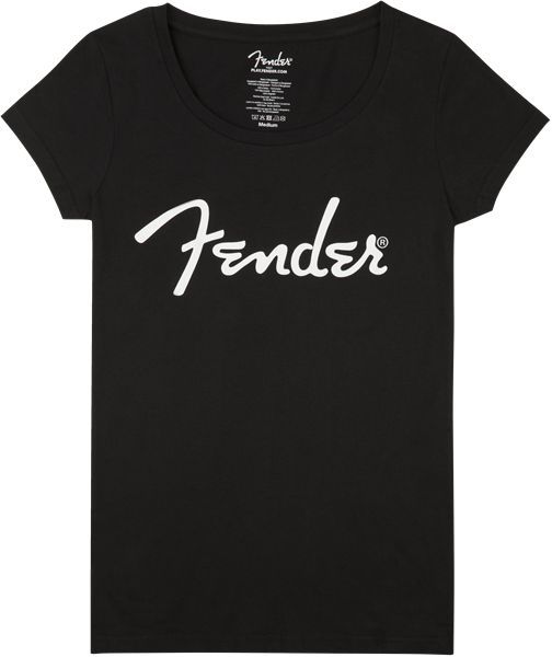 Fender Fender Spaghetti Logo Womens Tee Black