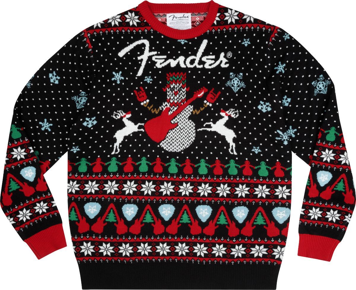 Fender Ugly Christmas Sweater Black L