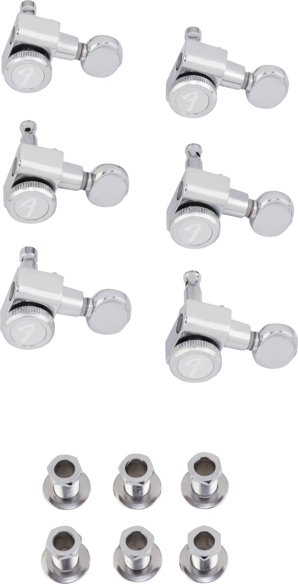 Fender Locking Stratocaster/Telecaster Tuning Machines Vintage Buttons Polished Chrome