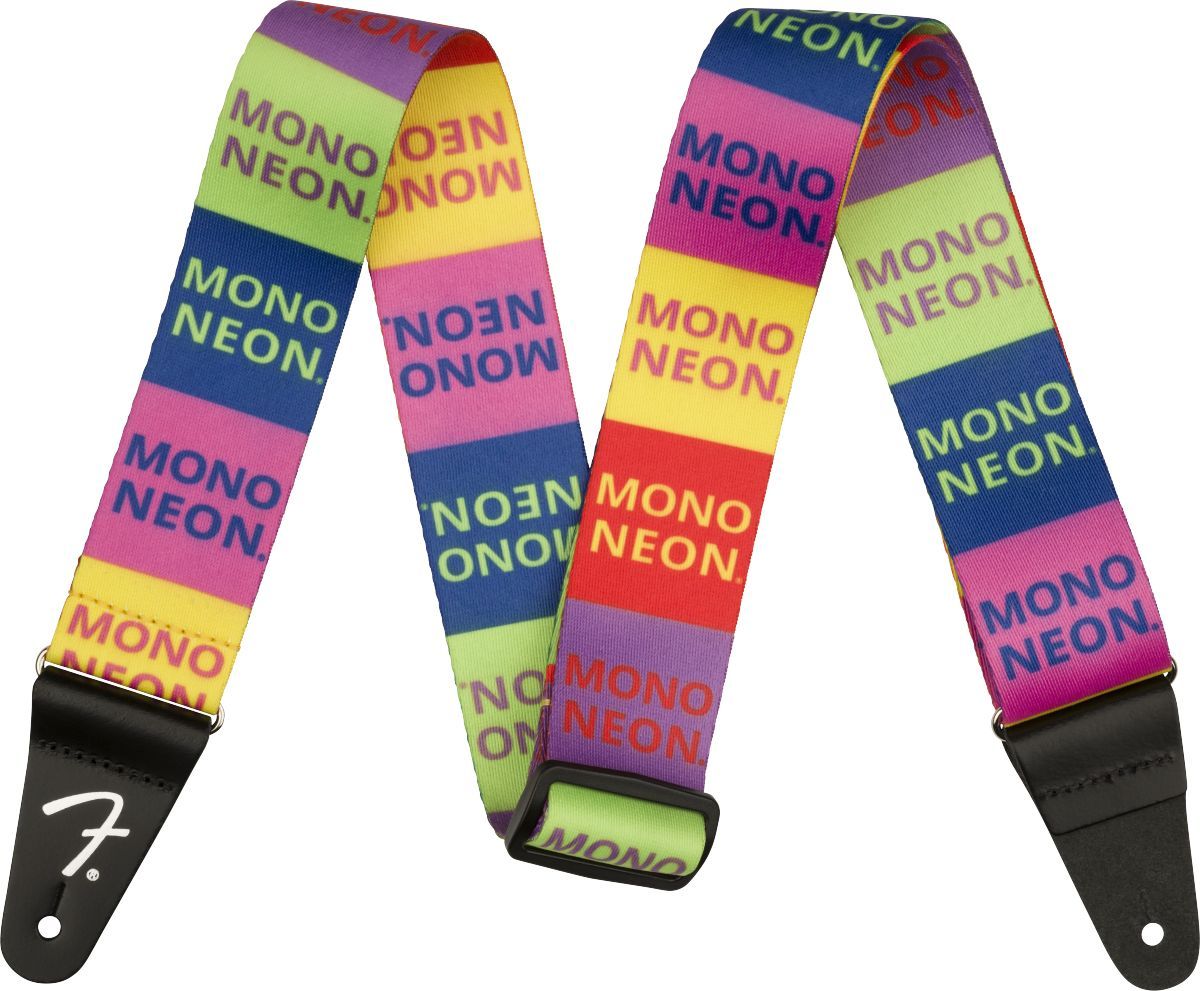 Fender MonoNeon Logo Strap Multi-Color