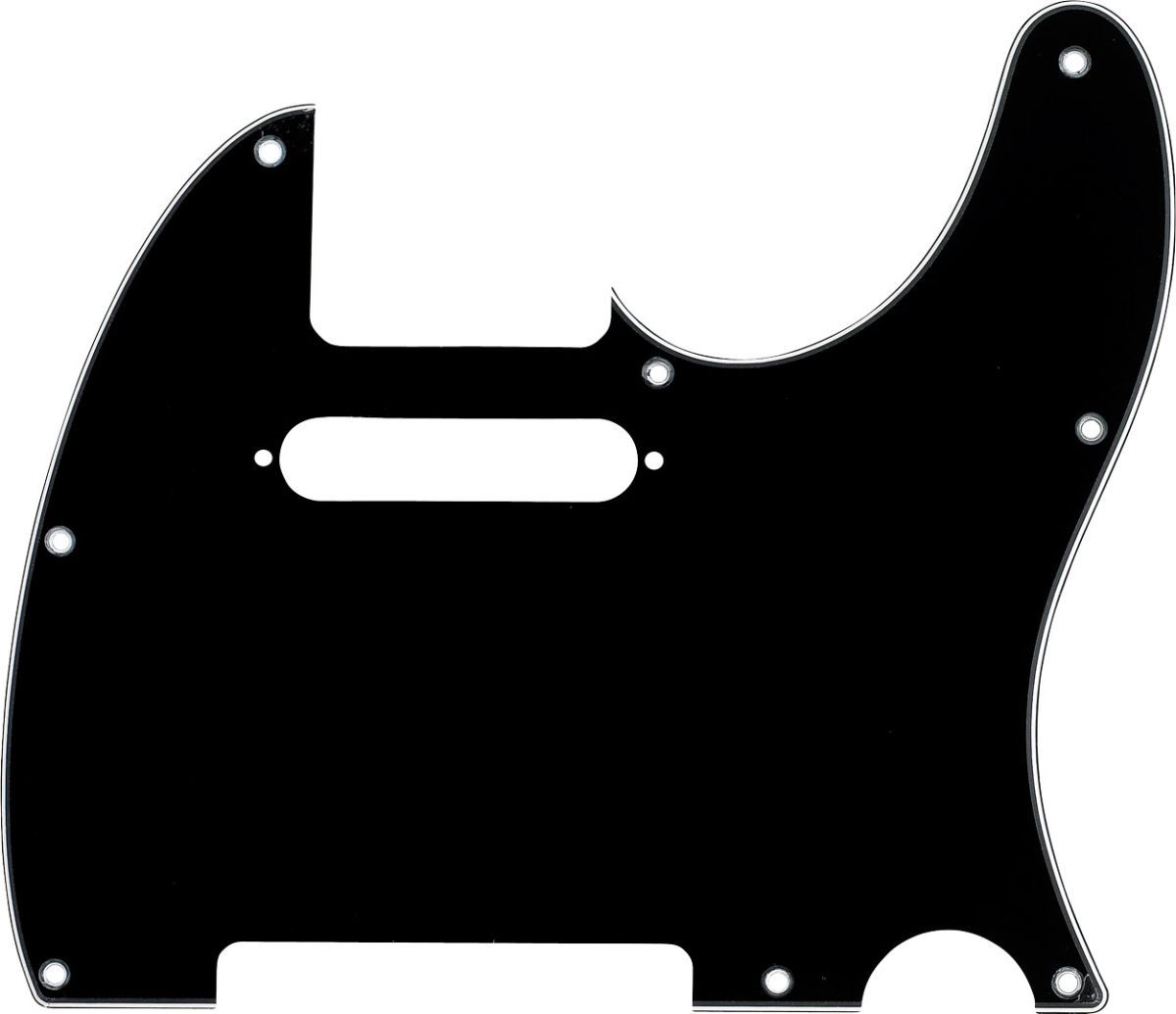 Fender 8-Hole Mount Multi-Ply Telecaster Pickguards Black