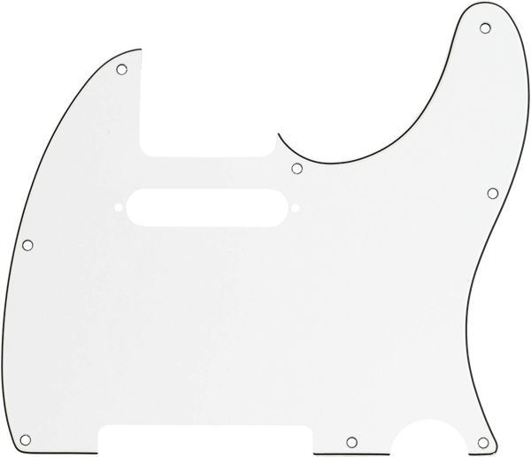 Fender 8-Hole Mount Multi-Ply Telecaster Pickguards Parchment