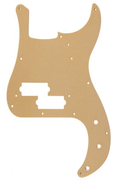 Fender Pure Vintage Pickguard 58 P Bass 10-Hole Mount Gold Anodized Lacquer Finish