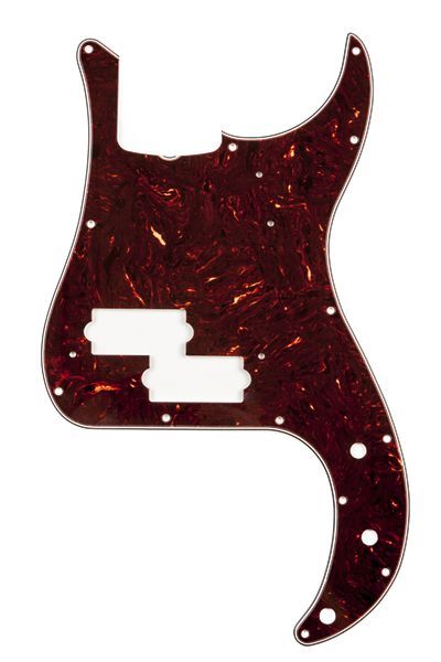 Fender Pure Vintage Pickguard 63 Precision Bass 13-Hole Mount Brown Shell 3-Ply
