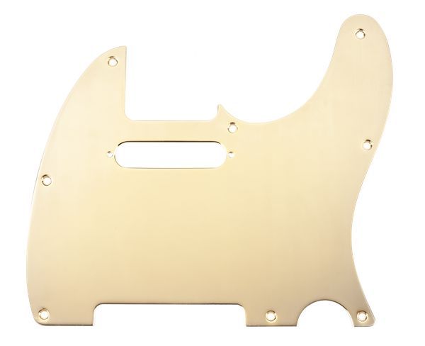 Fender 8-Hole Mount Plated Telecaster Pickguards Gold