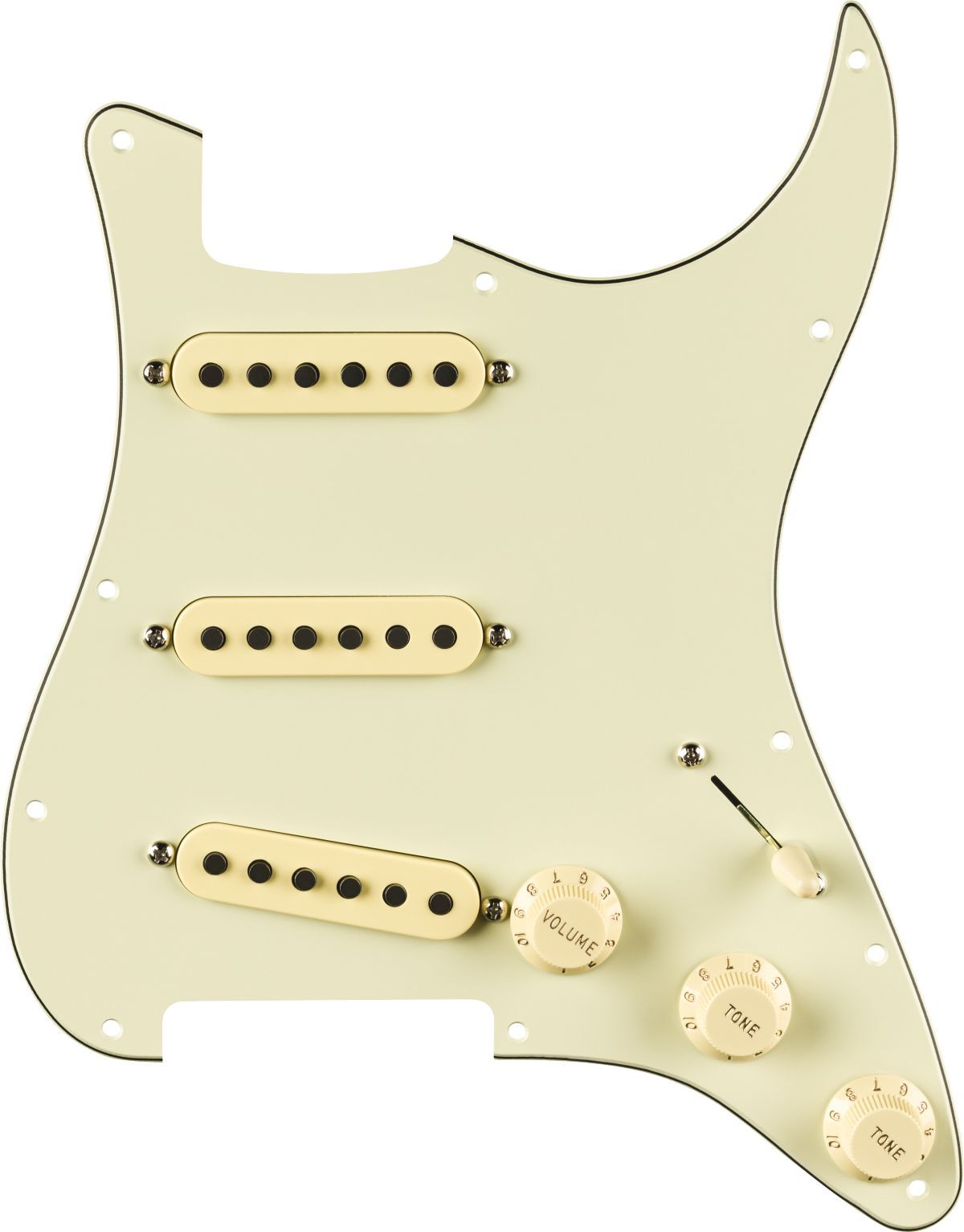 Fender Pre-Wired Strat Pickguard Eric Johnson Signature 3-Ply Mint Green