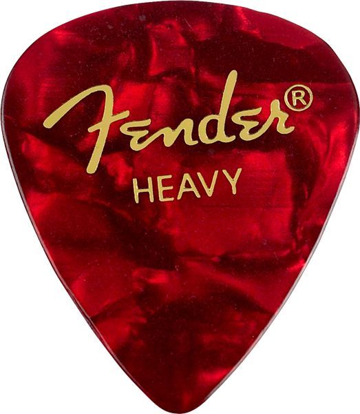 Fender Premium Celluloid Picks 351 Shape -12 Pack Red Moto