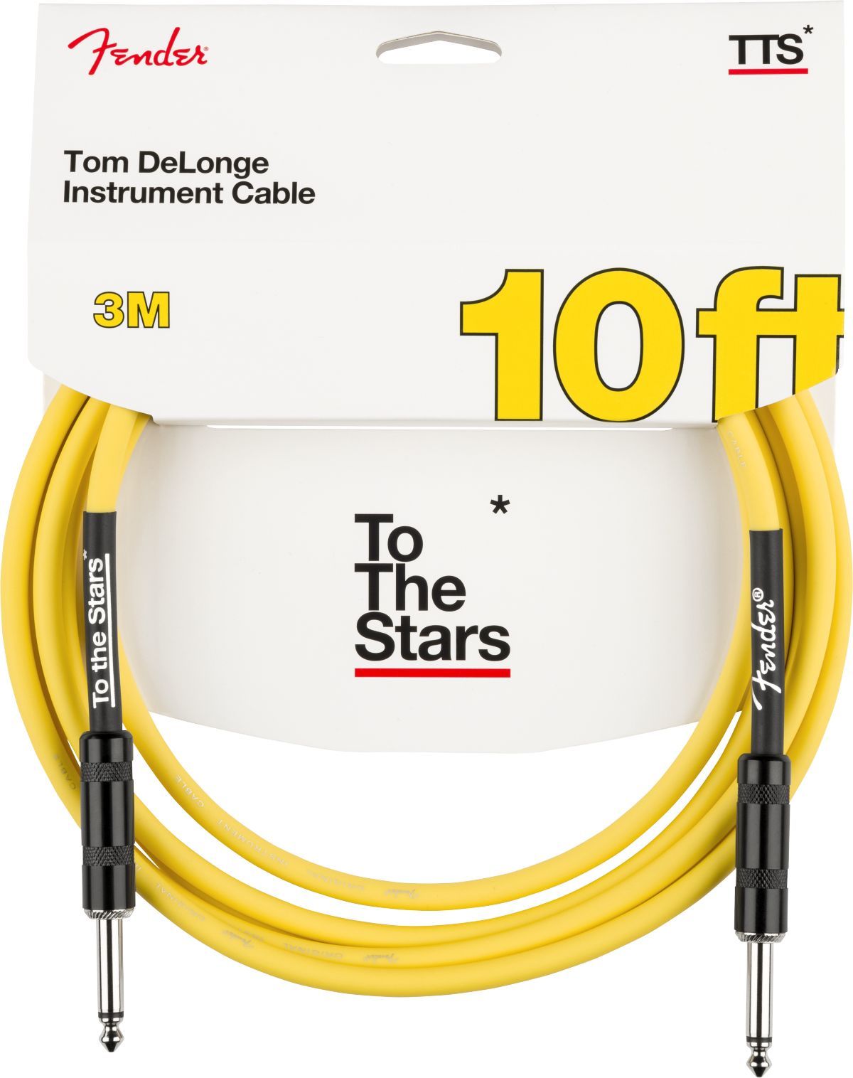 Fender Tom DeLonge 10 To The Stars Instrument Cable Graffiti Yellow