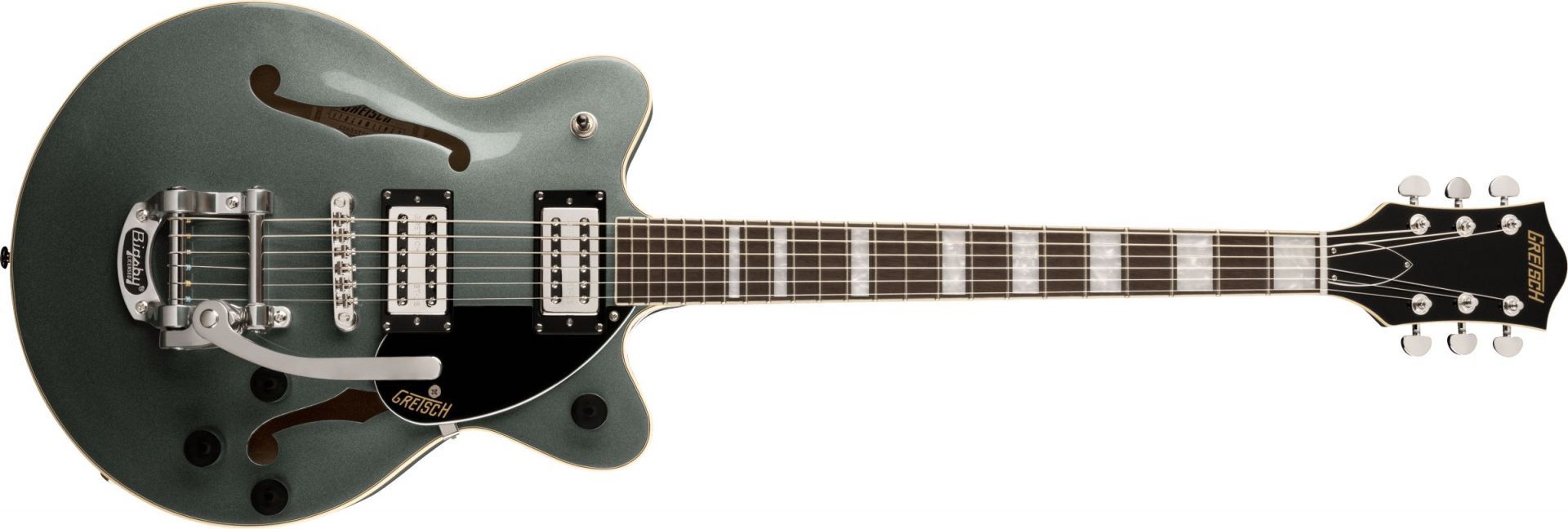 Gretsch Guitars G2655T Streamliner Center Block Jr. Double-Cut with Bigsby Stirling Green