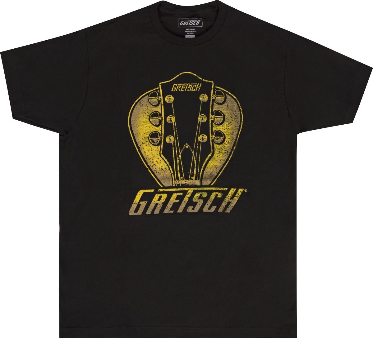 Gretsch Headstock Pick T-Shirt Black Small