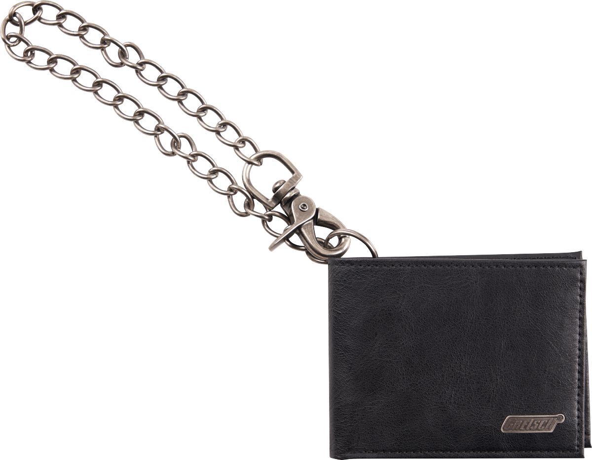 Gretsch Limited Edition Leather Wallet with Chain Black
