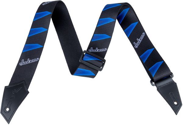Jackson Strap with Headstock Pattern Black/Blue