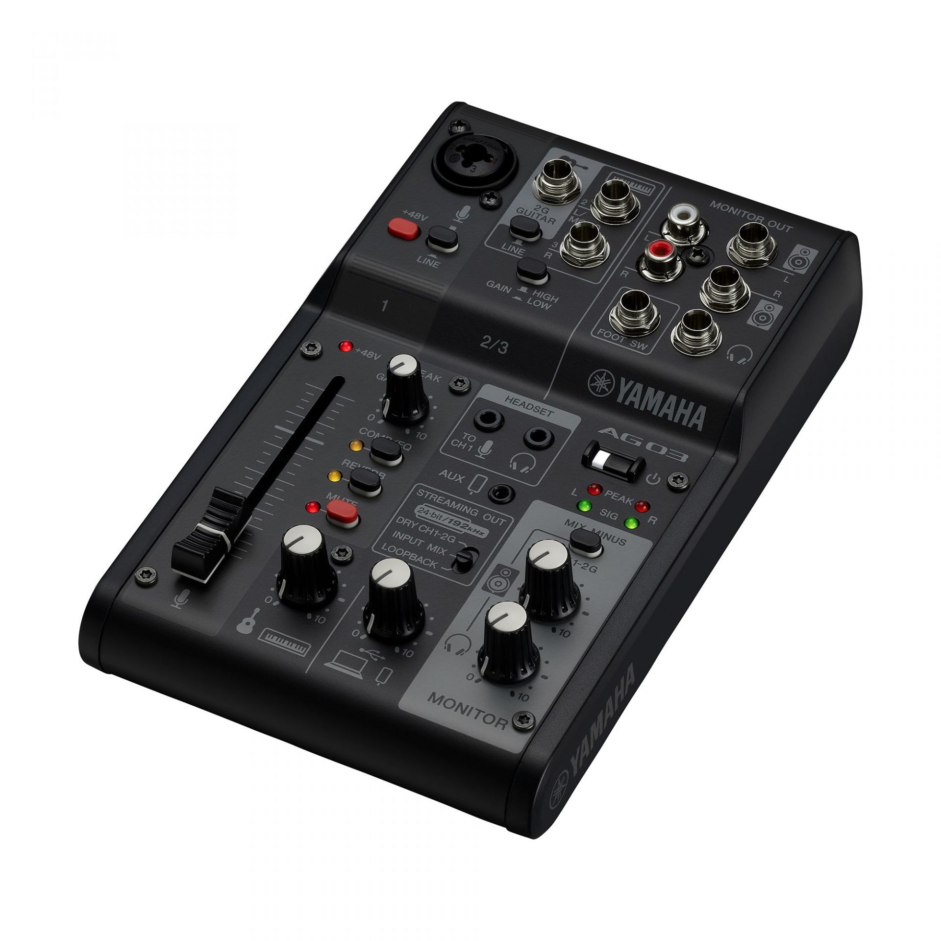 Yamaha AG03 MK2 Black Live Streaming Mixer