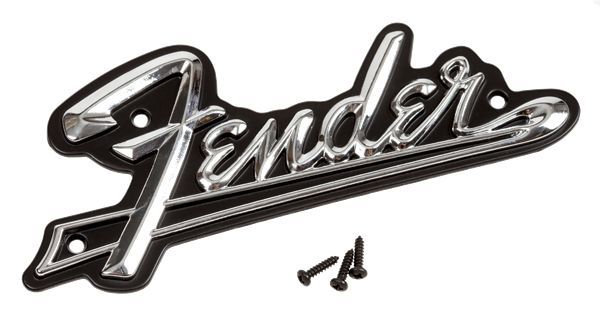 Fender MID 60's Black Panel Amplifier Logo