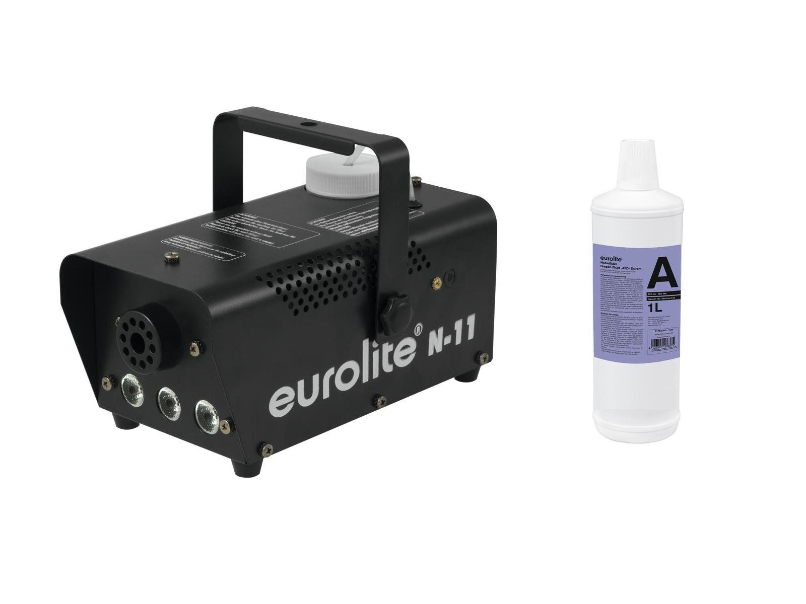 Eurolite N-11 LED + A2D Action smoke fluid 1l