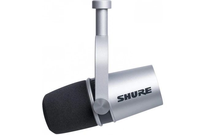Shure MV7 Silver Microfoane Broadcast